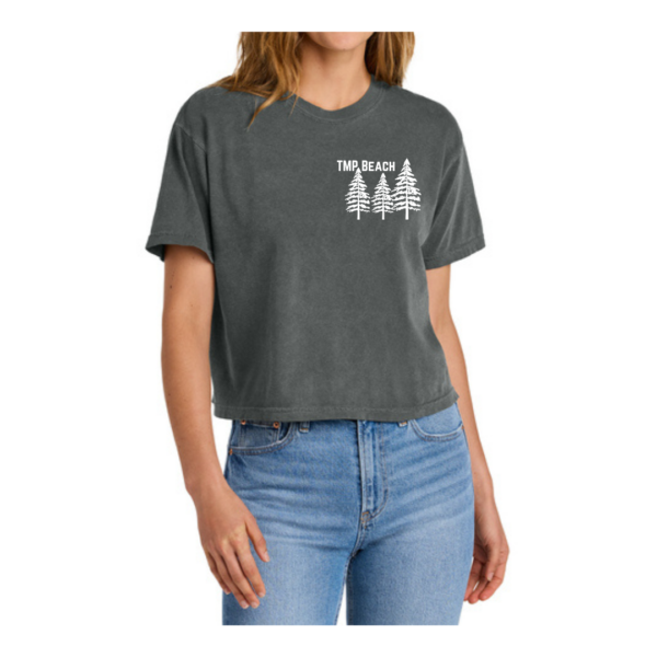 TMP Beach Pine Tree Crop Top